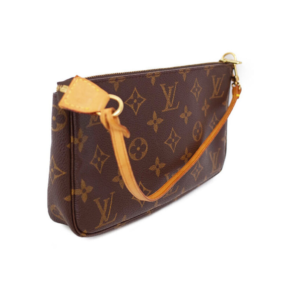 Louis Vuitton Monogram Leather Brown Pochette Accessoires Accessory Pouch - Picture 2 of 9